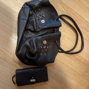 VINTAGE——Cole Haan Brown leather purse